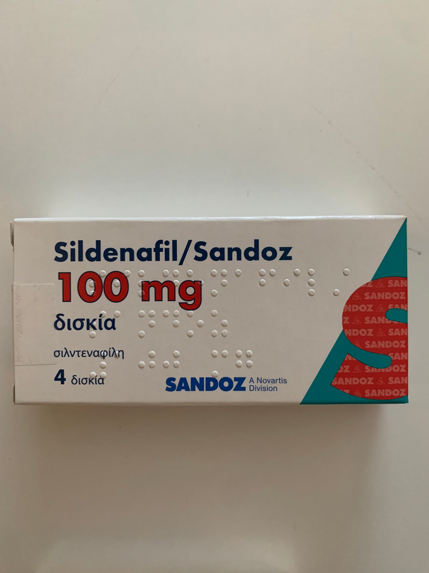 VIAGRA(Sidefanil) 4x100MG fra Sandoz