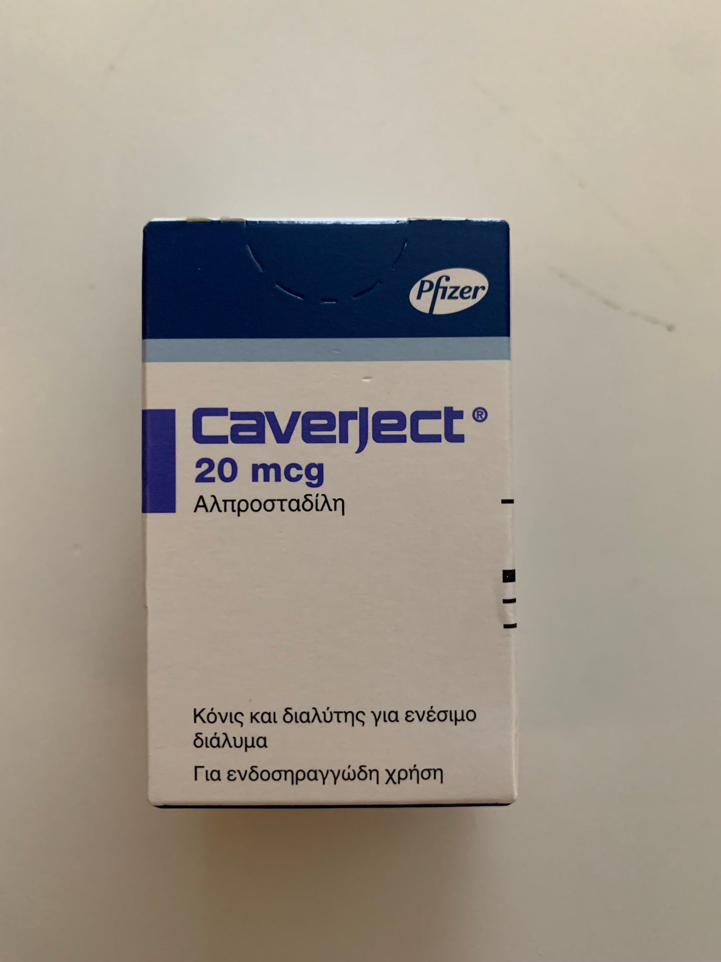 CAVERJECT PFIZER PHARMA GRADE 1ml/20mcg