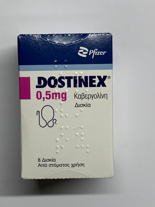 Dostinex (Cabergolin) 0.5mg x 8 Tabs ( Pharma Grade)