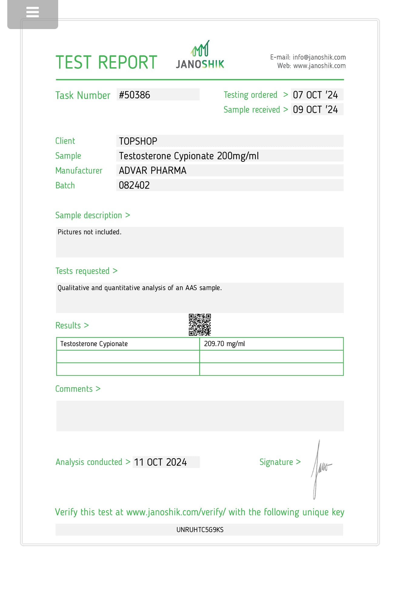 TEST CYPIONATE 200mg 1ml ampul/10ml Vial